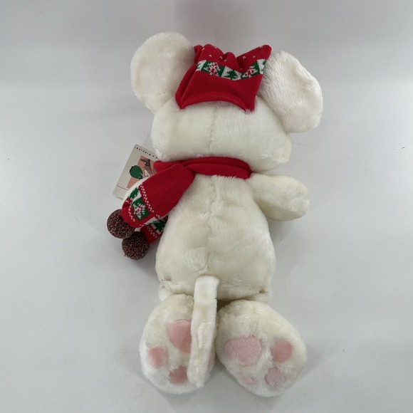 Vintage Commonwealth Kris Mouse With A Mission Christmas Plush Stuffed Animal - Picture 14 of 16